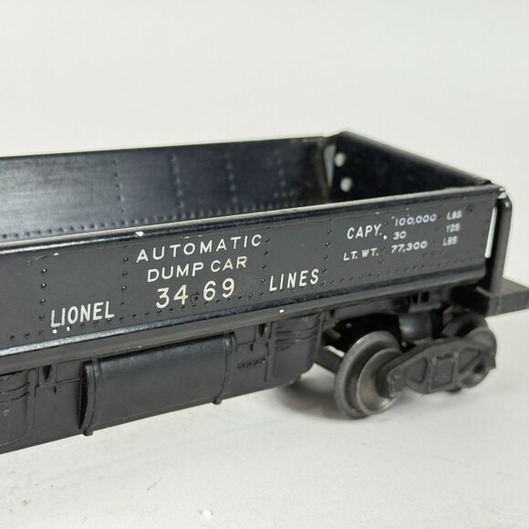 Lionel 3469 Automatic Coal Dump Car & Oil Tanker Vintage Train Cars - Picture 4 of 11